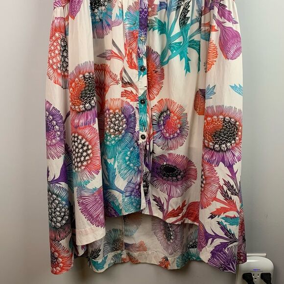 Anthropologie Tugboat women’s Azores midi oversized floral dress size XS/S - Picture 4 of 11